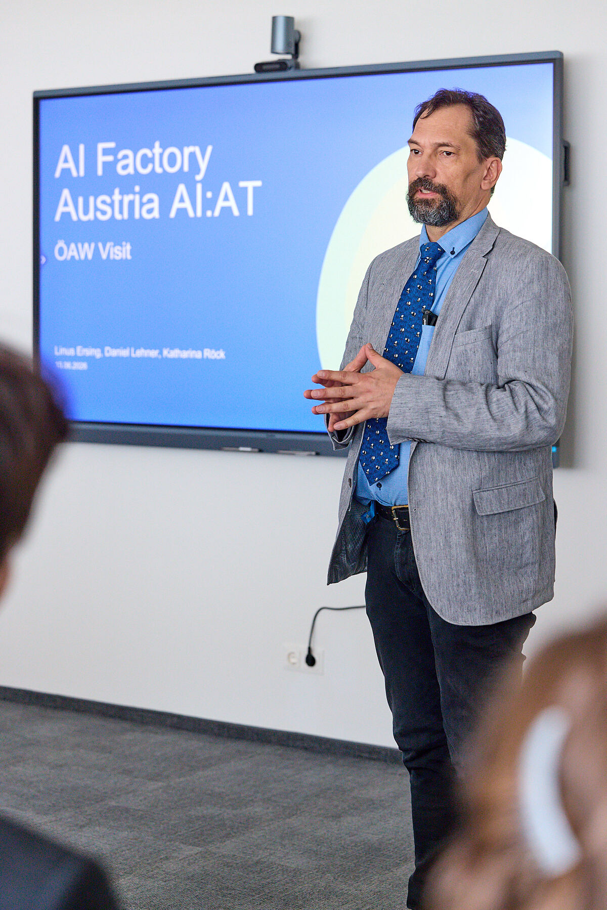 ÖAW-Delegation besucht AI Factory Austria AI:AT